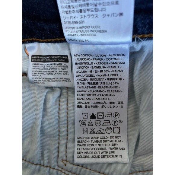 Levi’s Premium 511 Slim Fit Men’s W34 L32 Blue Denim Jeans - Picture 10 of 12